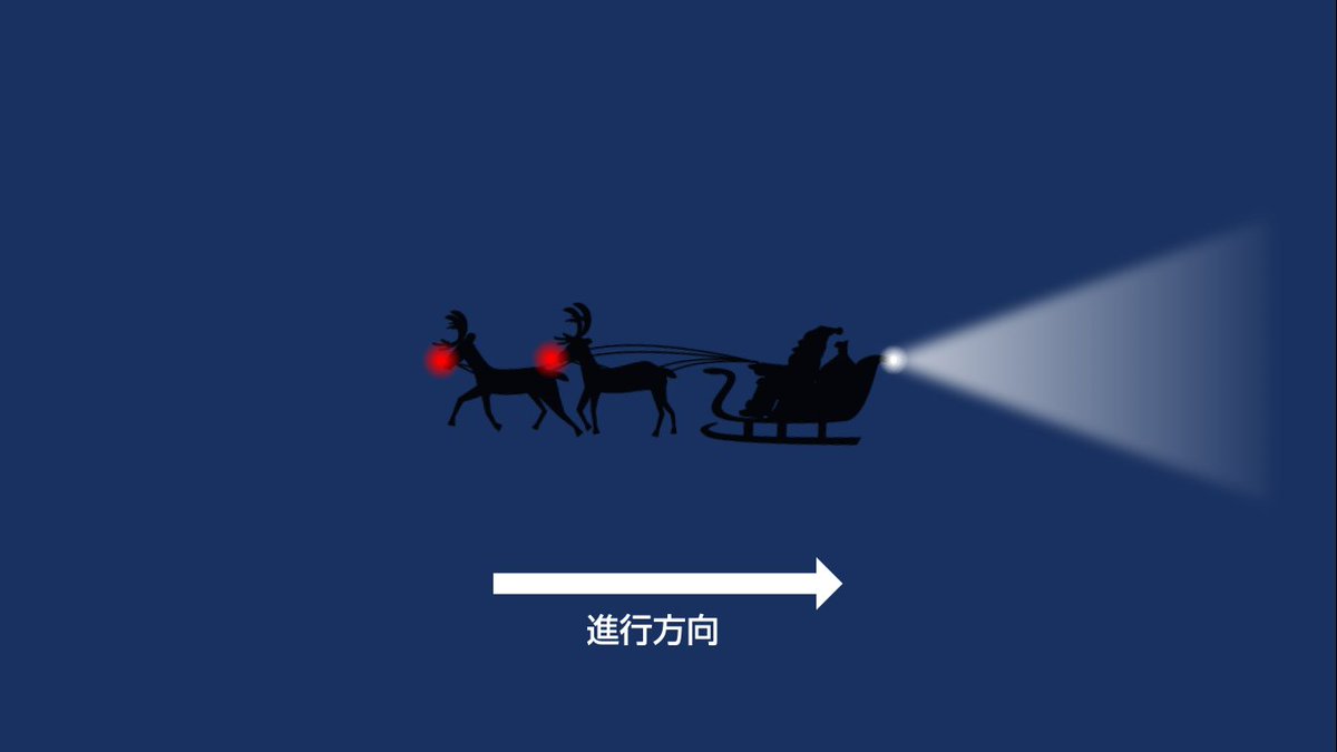 出刃 須太郎 サンタのソリは空を飛ぶらしいから航空灯の決まりに従って 赤い鼻のトナカイを左端 緑色の鼻のトナカイを右端に配置して 後部に白色の灯りを着けるべきでは 出刃 須太郎 サンタのソリは空を飛ぶらしいから航空灯の決まりに従って 赤い鼻のトナカイを左端 緑色の鼻のトナカイを右端に配置して 後部に白色の灯りを着けるべきでは