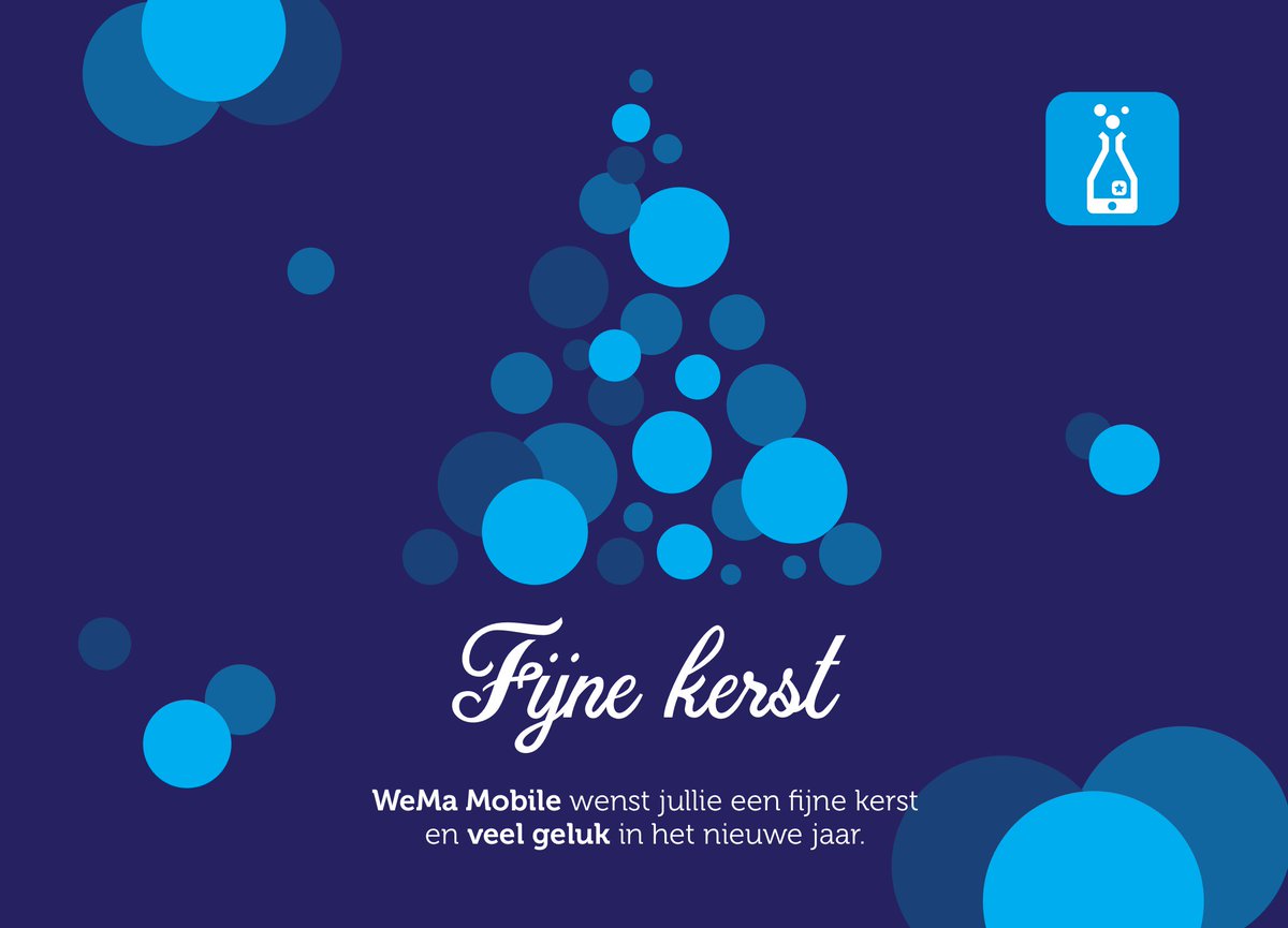 Het einde van een jaar is een mooi moment om iedereen te bedanken voor de ontwikkelingen die wij als WeMa Mobile momenteel doormaken. Wij genieten nu van een lange week vakantie. Op 2 januari 2019 staan wij weer klaar om er een nóg mooier jaar van te maken. Fijne feestdagen