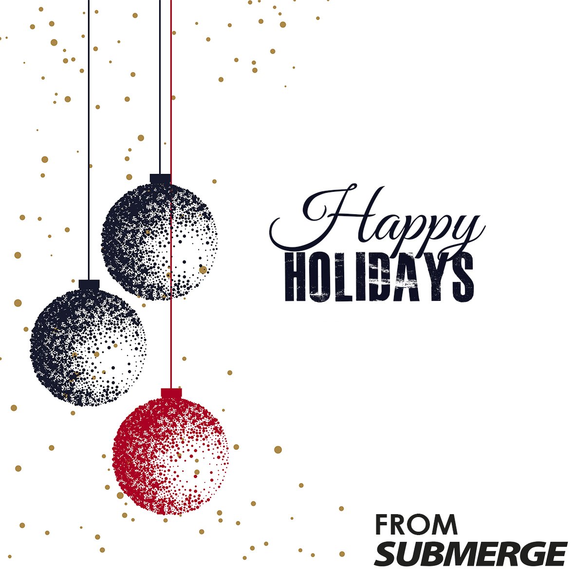 Happy Holidays from the SUBMERGE Team! We'd like to wish you a very merry holiday season filled with love and good diving!