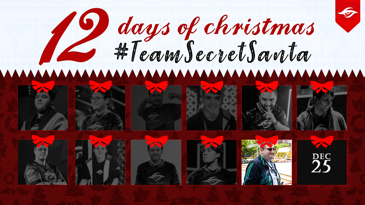 teamsecret's tweet photo. #TeamSecretSanta π
| Day 1β£1β£| Our cyborg, @Cyborgmatt wants to know: what is your favourite #TeamSecret moment of the year?
β
π Follow, RT, and give us your answer below! https://t.co/ImHy4P5FmX