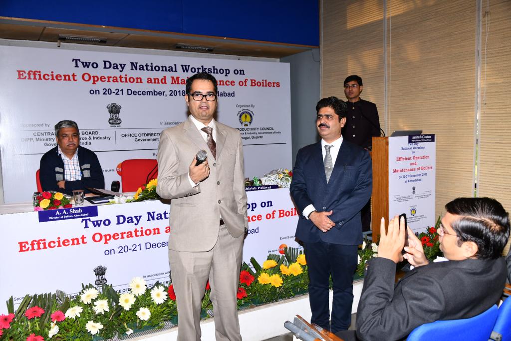 NPC_INDIA_GOV's tweet image. NPC, Gandhinagar conducted National Workshop on #EfficientOperation and Maintenance of Boilers from 20-21 December 2018 at Ahmedabad, sponsored by Central Boiler Board, Director of Boilers, Gujarat state.