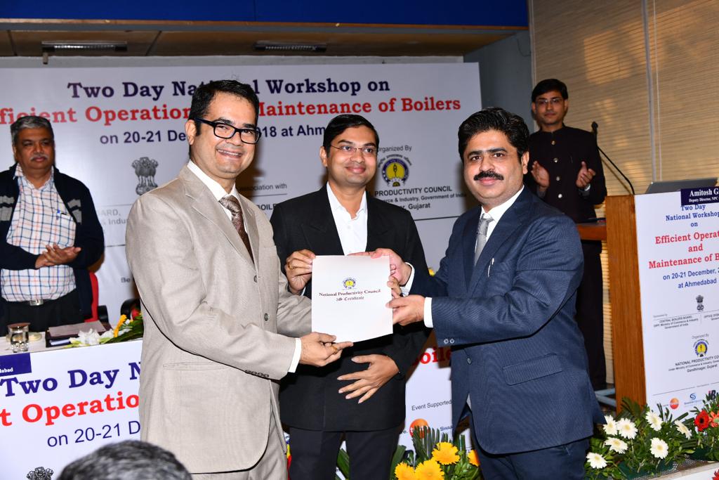 NPC_INDIA_GOV's tweet image. NPC, Gandhinagar conducted National Workshop on #EfficientOperation and Maintenance of Boilers from 20-21 December 2018 at Ahmedabad, sponsored by Central Boiler Board, Director of Boilers, Gujarat state.
