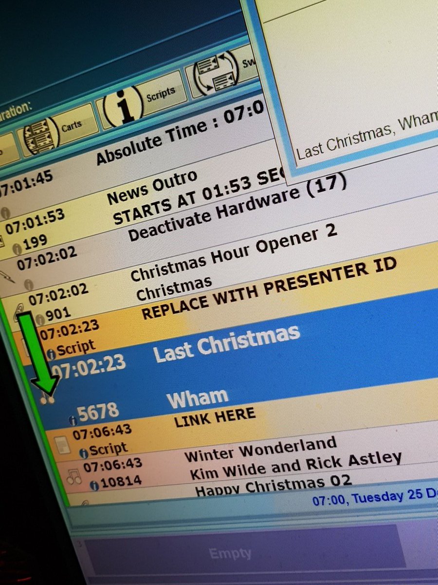 edlm_3's tweet photo. @absoluteradio does it count if I'm pre recording my Christmas day show on hospital radio? #whamageddon2018 https://t.co/oPRbenLtbm