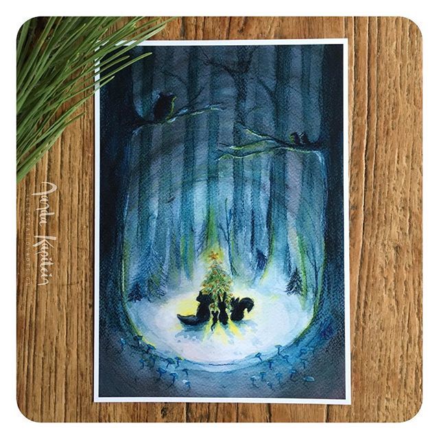 NandaKapitein's tweet photo. Just wishing everyone all the best and a very creative, inspiring and joyful 2019!
.
#kapiteinillustrations
#forest
#watercolor
#illustratorlife
#christmas https://t.co/zNXrfAQWP3 https://t.co/qmlDDSJ8Rj