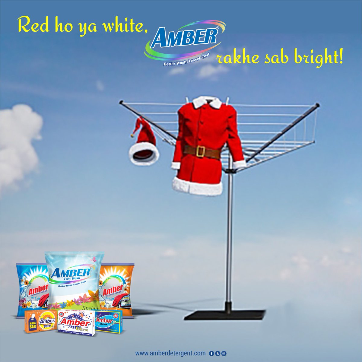 AmberDetergent's tweet photo. No Matter which color your wear. Amber takes care of your clothes and keep the real shade intact. 
#AmberDetergent #Clothes #RealShade #ExtraShine #Color #Surat https://t.co/P1hGhuHKmT