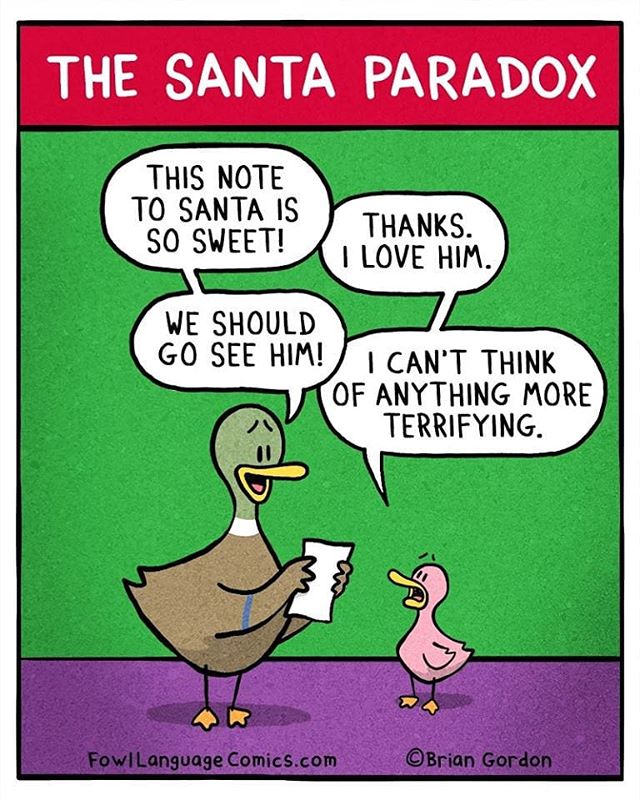 BubNames's tweet image. The Santa Paradox .. #viralnetics #christmas #sydney #fowllanguagecomics #kids #201812242000