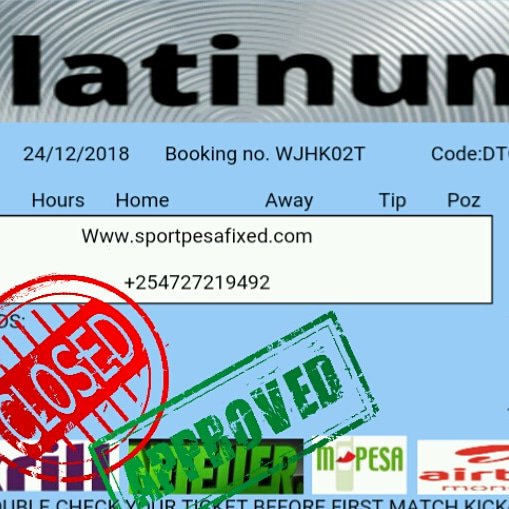 fixed_to's tweet image. Fixed Link Ke:
#PLATINUM TICKETS
#Today's fixed matches are here
#PLATINUM FIXED MATCHES
##CONGRATULATIONS INCLUDING my new clients
#Today's ticket is here
#fixed matches are here
#No chance to lose
#DON'T MISS TODAY'S FIXED MATCHES
#CALL/SMS/WHATSAPP +254727219492