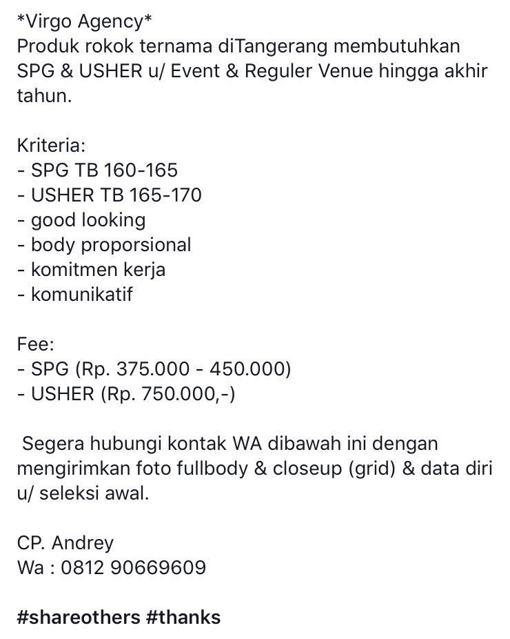 <a href="/Seputar_Event/">Info Event SPG/SPB</a> <a href="/SpgEventID/">SPG Usher Model MC</a> <a href="/modelspgevent/">Model SPG Event</a> <a href="/SPGprofessional/">SPG Event</a> <a href="/pakarSPG/">Pakar SPG</a> <a href="/lokerspg/">LokerSPG</a>