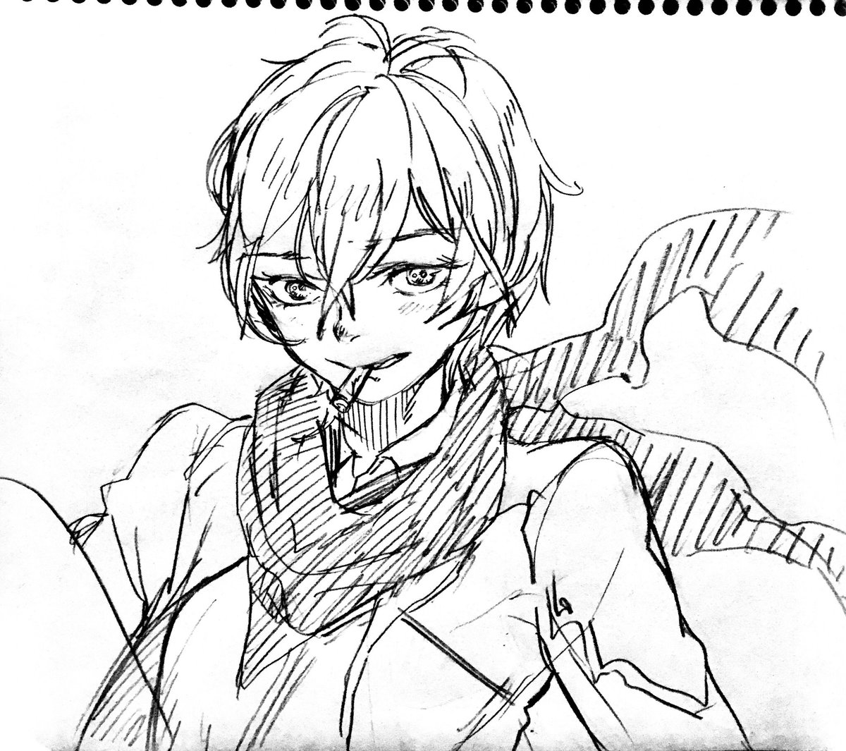 気を紛らわせたくてなんも考えず10分くらいで描いたビリー 