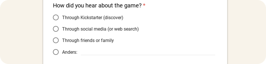 Update 4 within our Kickstarter campaign is live (goo.gl/LvRpR1). Would you help us out and share your thoughts through the update or this short survey? Your help is very much appreciated! goo.gl/forms/ZBNExUgW…