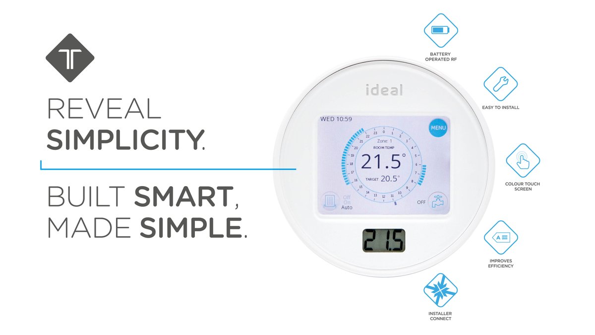 idealheating's tweet image. The Touch Heat and System RF Thermostat is the newest addition the Touch RF family and is designed to work with all of our current heat and system boilers.

Find out more, here: ow.ly/wNfG30mOop0  

#SmileItsIdeal #BuiltSmartMadeSimple #Heating
