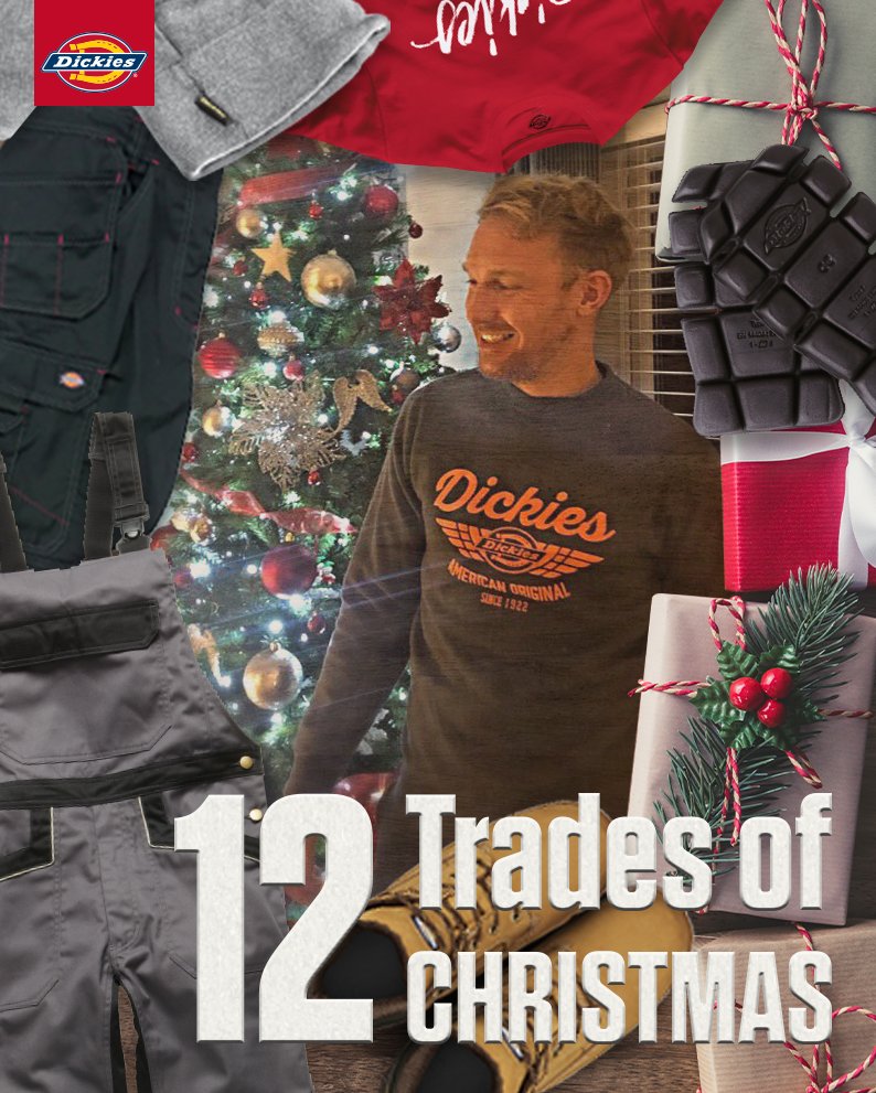 🎅 #12TradesofChristmas 🎄 Day 7: #bricklayer Richie Maxwell

Richie is a 3rd-generation bricklayer, “I have a huge passion for my trade, it’s in my blood,” he explains. He would love to wake up tomorrow “and unwrap a pair of #Dickies Eisenhower trousers!” @Richie_RDM  🤞🤞