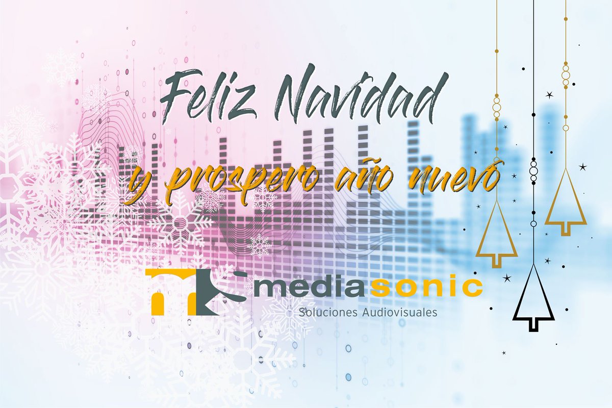 mediasonicES's tweet photo. Que los #sonidos de la Navidad llenen vuestros días de paz y de reencuentros con la familia y amigos; no hay mejor #melodía. Os deseamos Feliz #Navidad desde Mediasonic https://t.co/GHcRYyAtYN