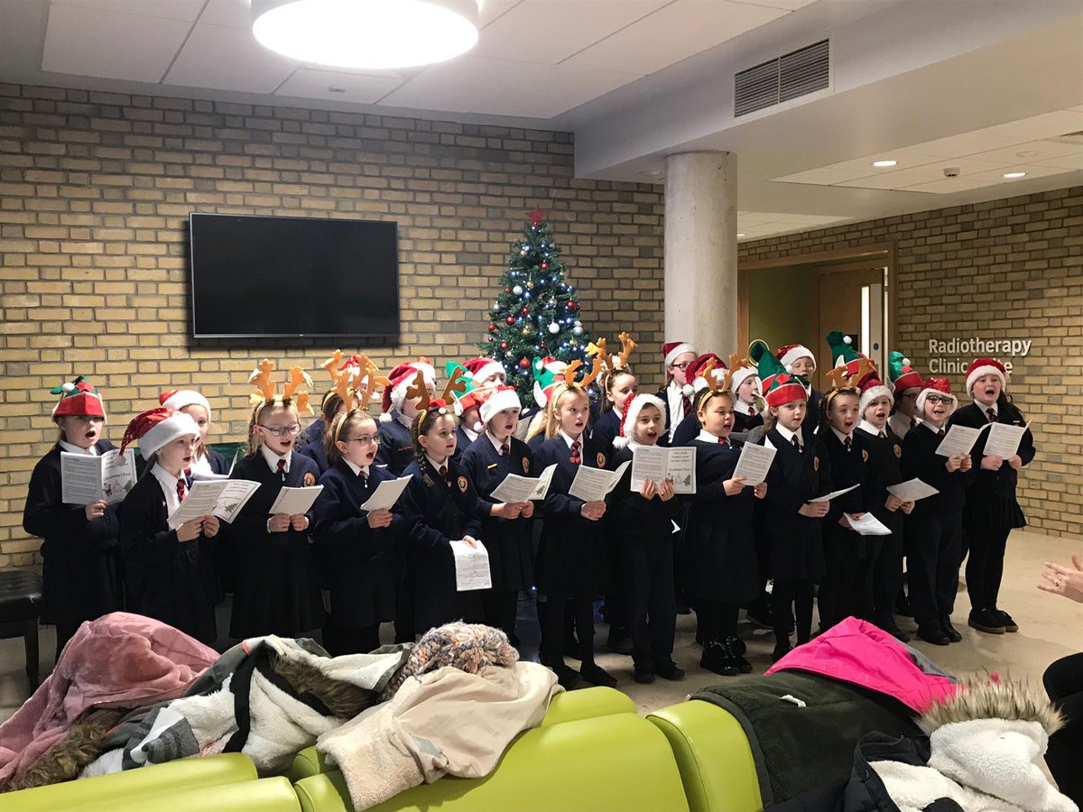 WesternHSCTrust's tweet photo. #ThankYou Ebrington PS Choir, Holly Bush PS Choir and Holy Child PS for singing at our North West Cancer Centre #WT12DaysOfChristmas https://t.co/TpL8IawF2a