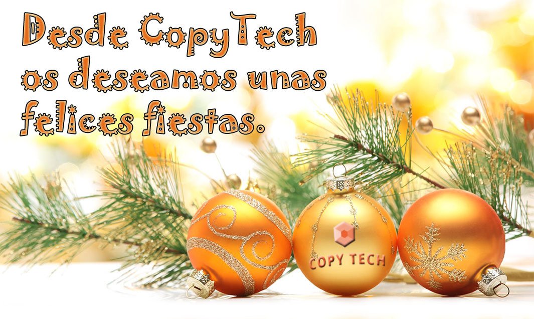 Desde CopyTech quiero desearos unas felices fiestas, ya celebréis #Navidad, la celebración pagana del solsticio de invierno, o que os ha tocado un “pellizquito” en la loteria… lo importante en estas fechas es reunirse con la familia y disfrutar juntos.

¡Brindemos por eso!