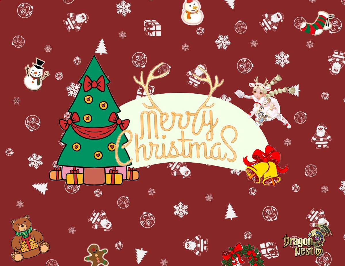 DragonNestGL's tweet photo. ����🌲🌲Merry Christmas! 
The DNM team wishes our adventurers a wonderful Christmas!🎇

#drangonnestm #MerryXmas https://t.co/A0hdFiAKHr