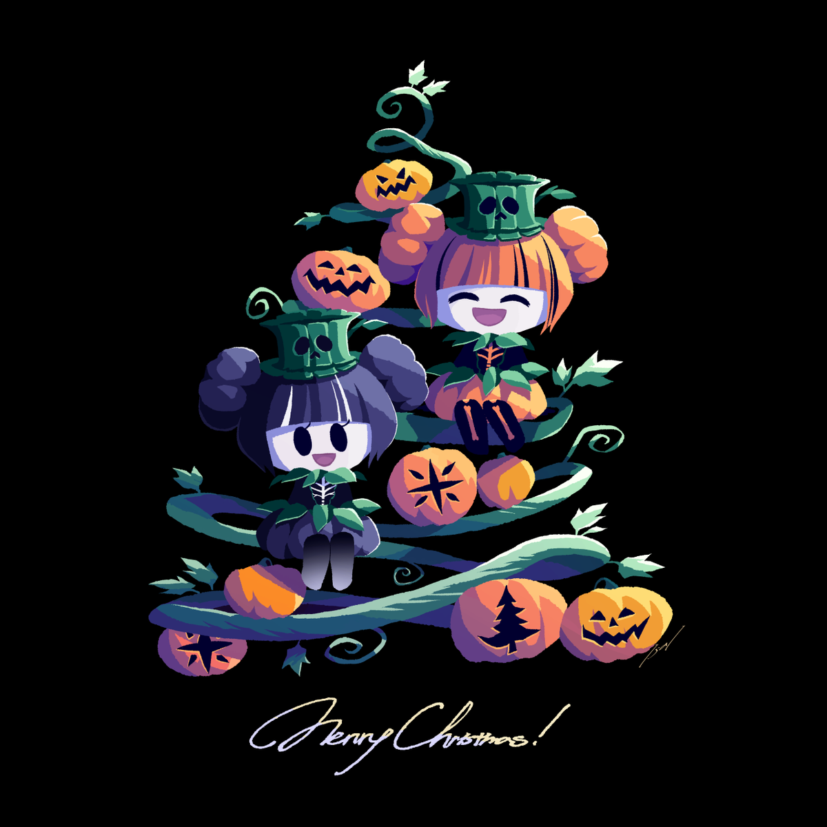 「Spooky Christmas! 」|ｉｓａｉのイラスト