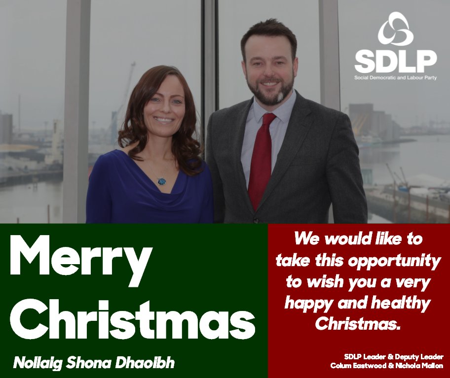 SDLPlive's tweet photo. A very merry Christmas to all of our followers. We hope you have a peaceful Christmas and an exciting 2019 ahead.🎄🎅

Nollaig Shona Daoibh! https://t.co/m2IqZjWy0B