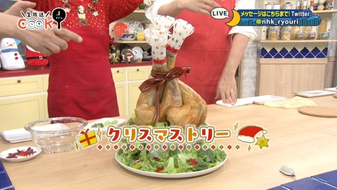 クリスマストリー 平野レミ きょうの料理 でチキンを立てる ブロッコリン も まとめダネ クリスマストリー 平野レミ きょうの料理 でチキンを立てる ブロッコリン も まとめダネ