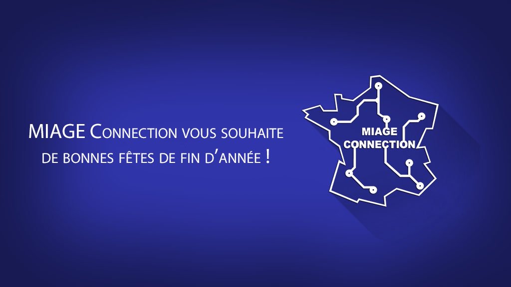 Bonnes fêtes ! 🎄🎁🎅🏻✨🎉 #MIAGE #fédération #MIAGEConnection #JoyeuxNoël