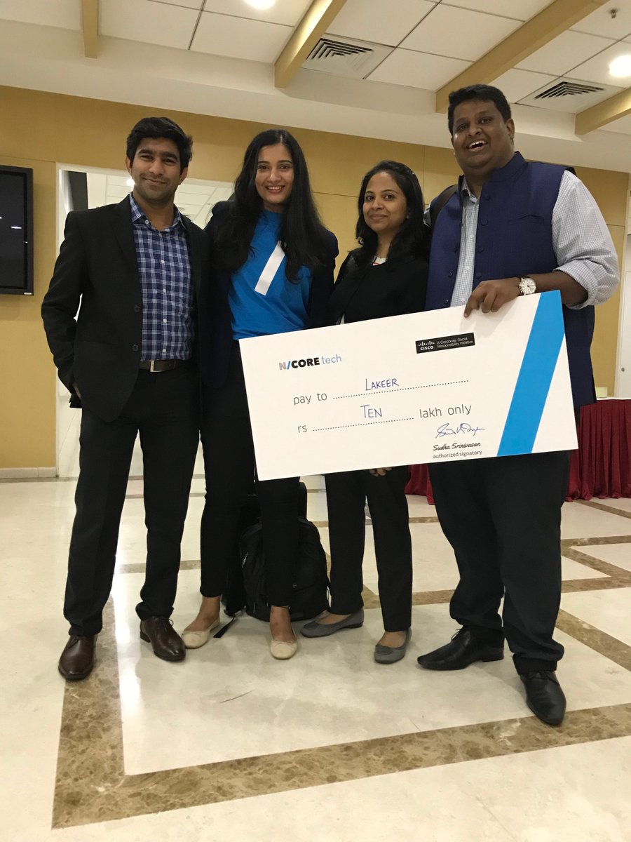 lakeer_org's tweet photo. It’s been an incredible first year in our journey to fix India’s cities. Thank you for all your support, feedback, and energy in keeping us going. 2018 ended on a high with us graduating at the top of our cohort in the Cisco &amp; N/Core accelerator for tech non-profits (1/3) https://t.co/4X2hO9nPnP