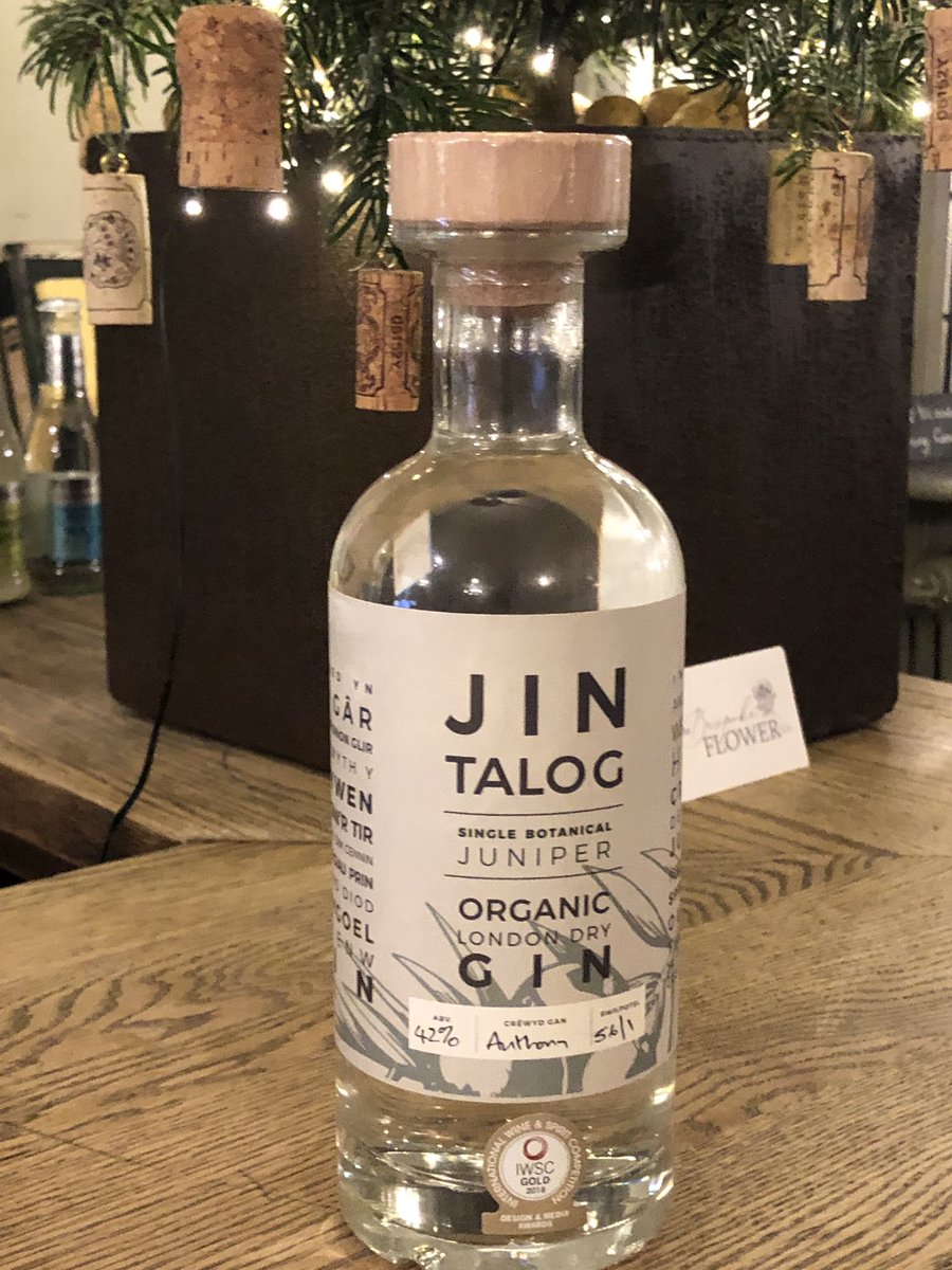 JINgle Bells, JINgle Bells, The Falcons newest Jin(Welsh for gin) has arrived Jin Talog from west wales is a small batch organic single botanical (juniper) craft Jin,  only available at The Falcon, Painswick.