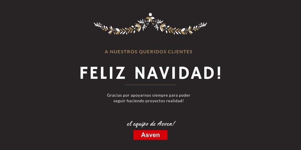 asvensrl's tweet photo. #FelicesFiestas2018 Les desea todos quienes hacemos #asven https://t.co/J6yJrtKMIm