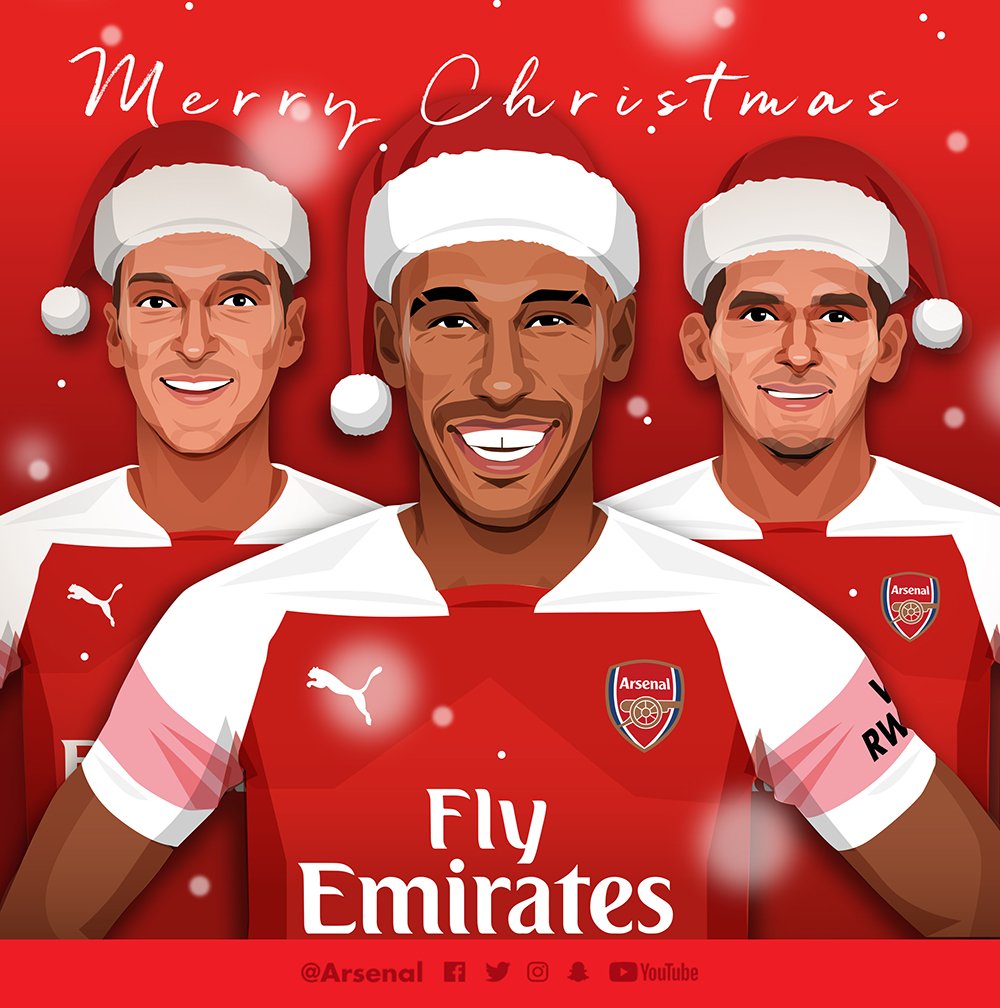 Merry Christmas from all of us at Arsenal 🎄