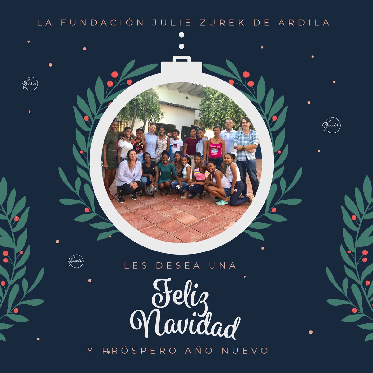 FundacionJulie's tweet photo. ¡Desde la Julie te deseamos las mas cálida y feliz Navidad y un 2019 lleno de paz y prosperidad! https://t.co/W6oWKYfCNG