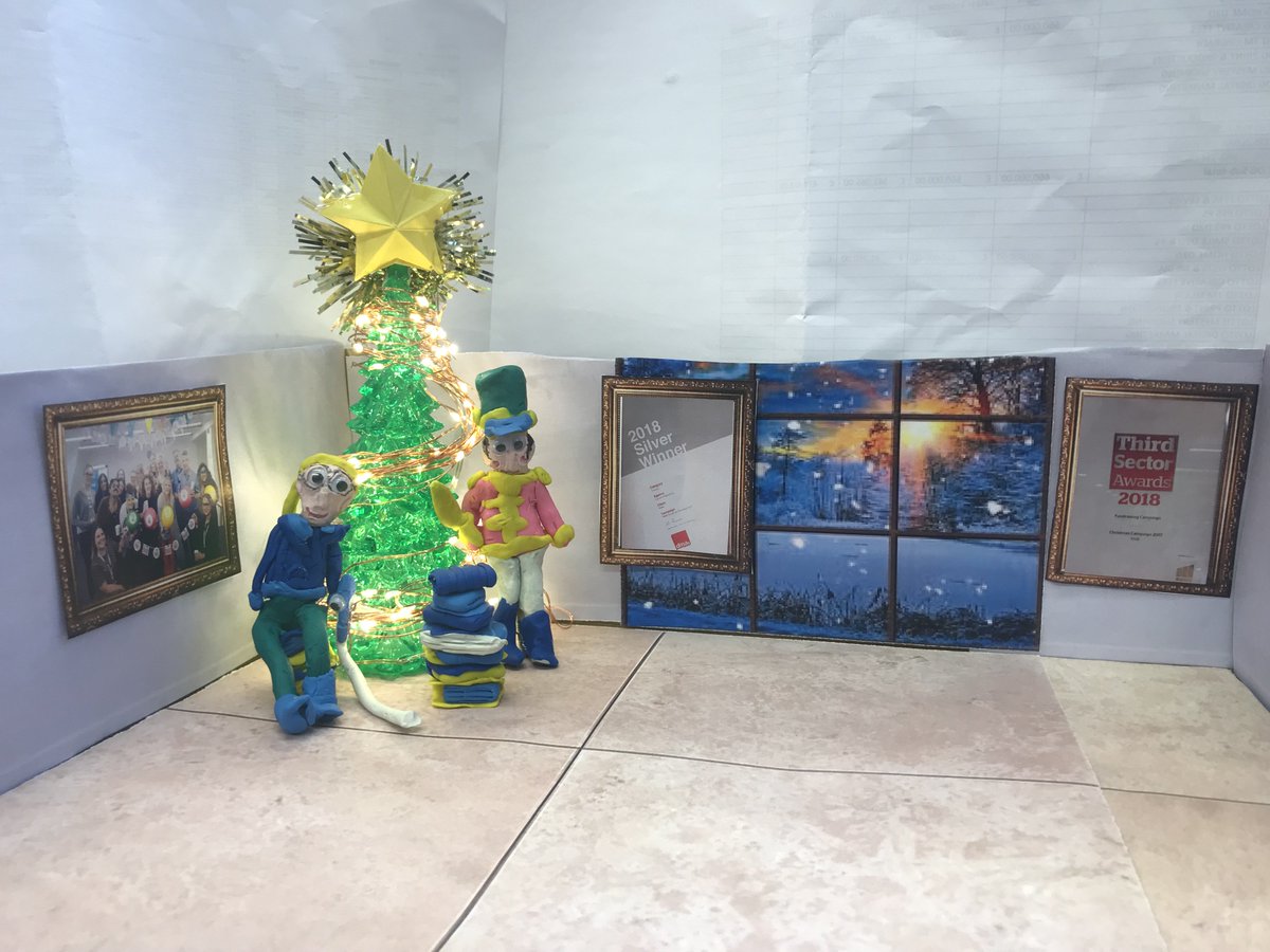 CampfireM's tweet photo. Well done to everyone who took part in our @CampfireM Christmas card competition! There was a wonderful array of submissions and choosing a winner has been difficult... but join me in congratulating #RNIB who've come first place with this outstanding plasticine design! https://t.co/1yfq23vL2J