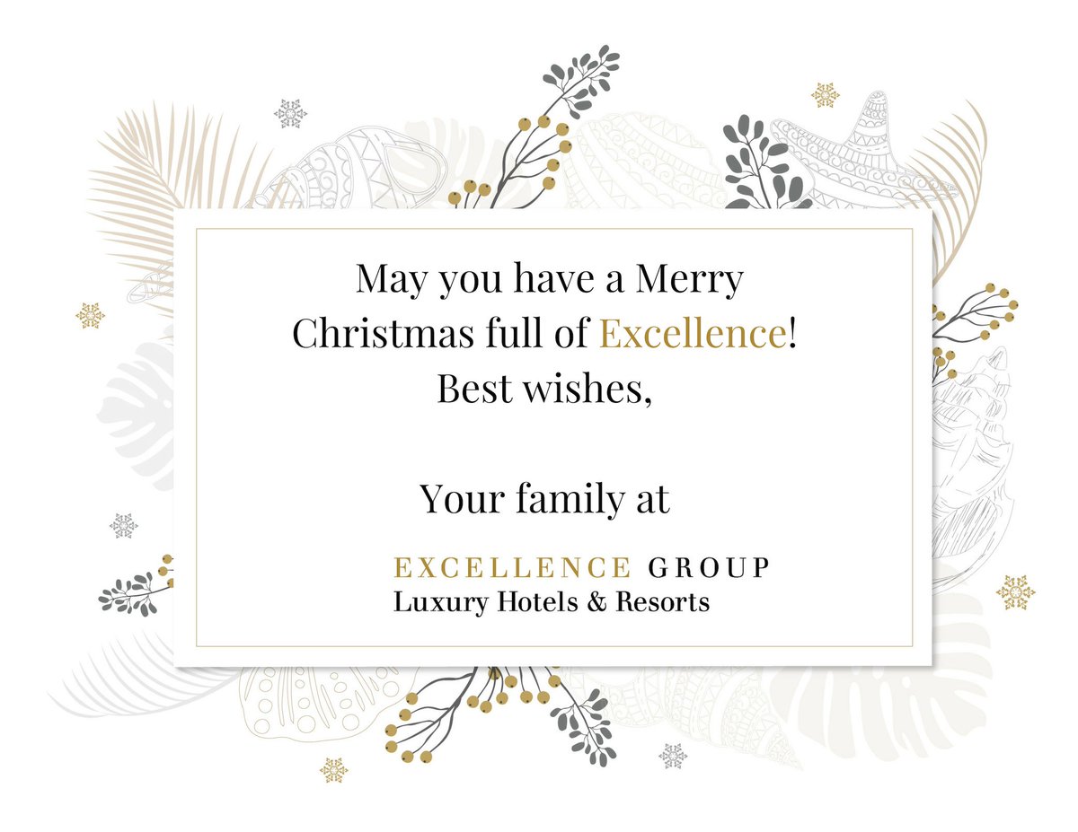 TheExcellenceCo's tweet photo. This holiday is for a feast of celebrations!ππ² Thank you for making us part of another special occasion.π Will you share a toast with us? π₯π #ExcellenceGroup #ChristmasEve https://t.co/s44M4riZRT