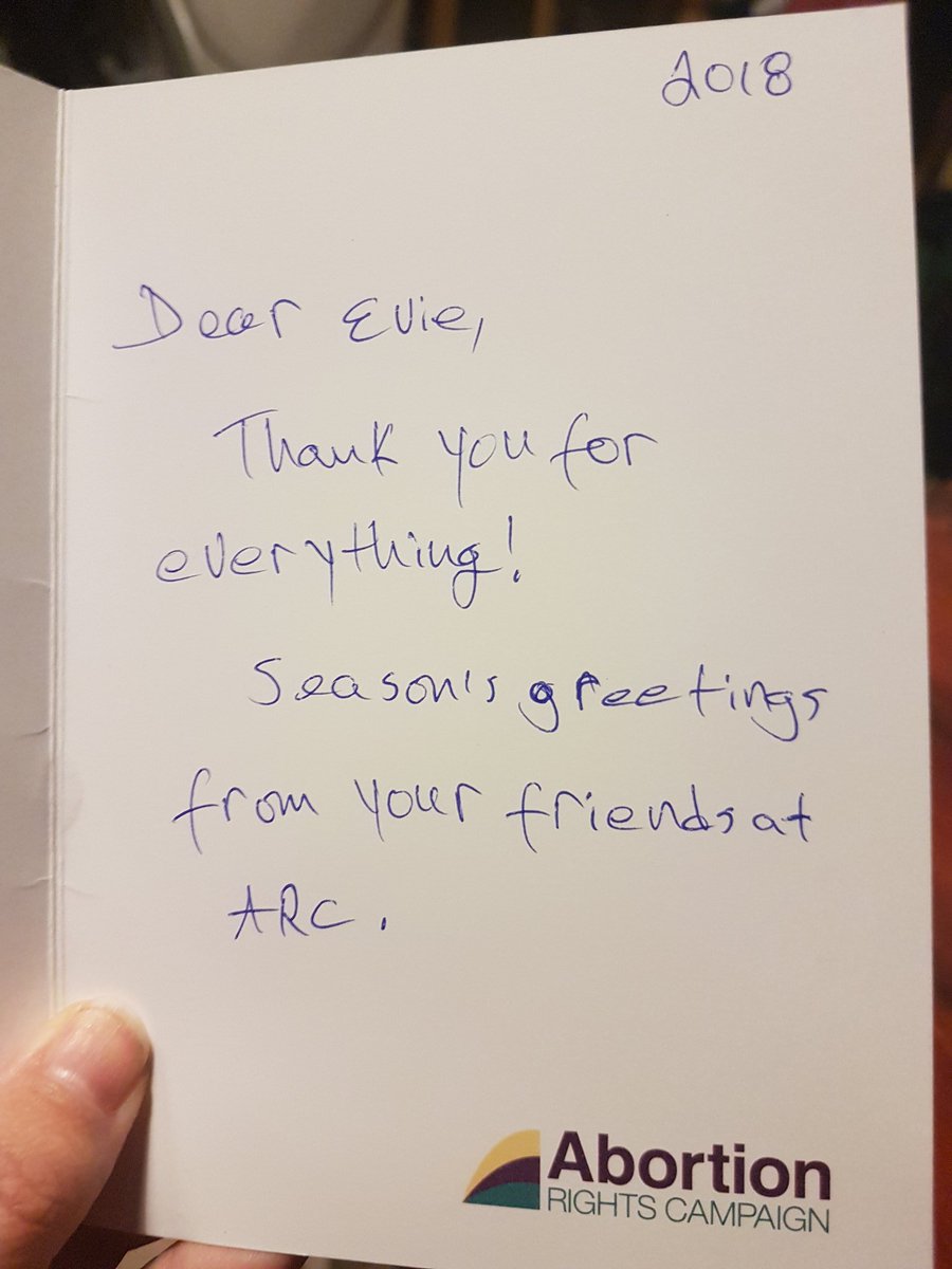 Evie Ui Cnaimhin Si I Merry Christmas Best Gift Of 18 Was Bodily Autonomy Thanks Freesafelegal For The Lovely Card