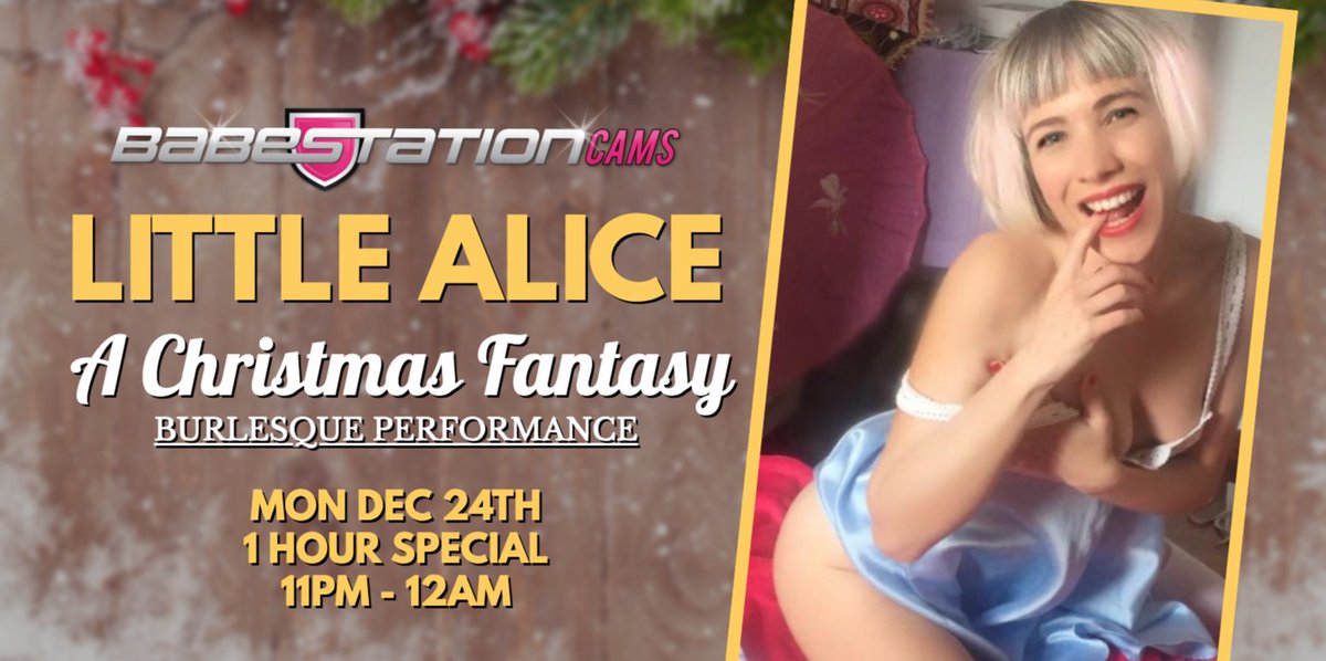 😋 Christmas Eve Burlesque Special 
😍 Little Alice Performs a Special #Xmas Fantasy
📅 Tonight, From 11PM
📲 https://t.co/UAOHMu2fWp https://t.co/saELZwz7rJ