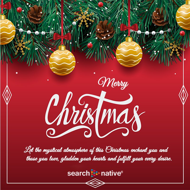 May the stars shine on you this season and all the year. Have a wonderful Christmas! Team SearchNative wishes you Merry Christmas. #Searchnative #Christmas #MerryChristmas