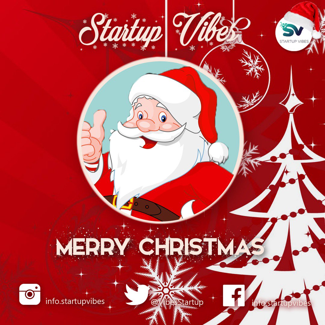 VibesStartup's tweet image. Startup Vibes wishes you Merry Christmas and heaps of happiness to come your way in the year ahead.
🎉🎉⭐🎄🤶
#Christmas #ChristmasEve2018 #ChristmasEve2018 #ChristmasWithZero #Christmas #ChristmasEve #HappyChristmas #entrepreneur
#entrepreneurship #startup #tech #business