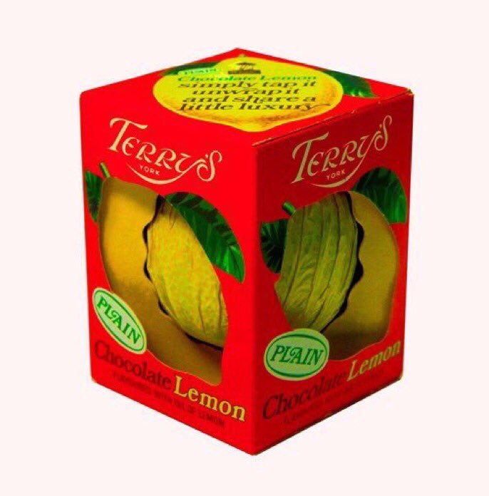 MrTimDunn's tweet photo. Terry's Chocolate Orange. Lovely.
But *did you know* they’re predated by
Terry's Chocolate Apple (1926) and
Terry’s Chocolate Greengage?
AND in 1970 there was a Terry’s Chocolate Lemon https://t.co/ZCy5ng1S4w