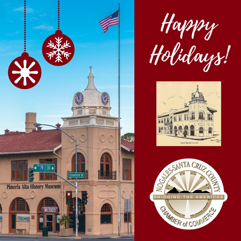 pahsmuseum's tweet photo. Happy Holidays from your friends at the Pimeria Alta Museum! We wish you all the hope, wonder, and joy that the season can bring and may 2019 be a prosperous New Year for all! #HappyHolidays #PAHS #HistoryOfNogales #NogalesArizona https://t.co/p0DHn0zBwe