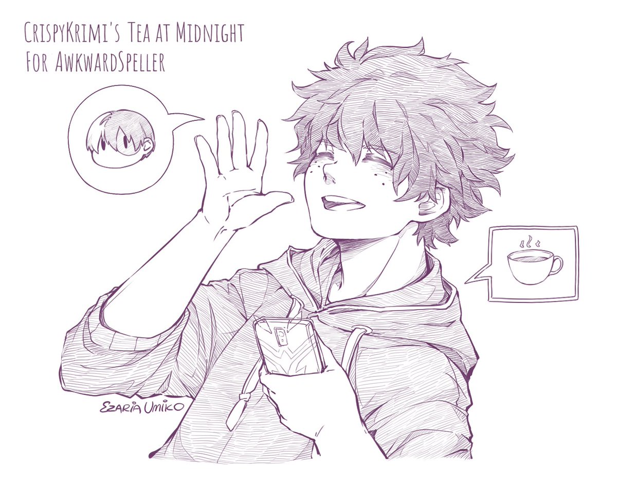 #TodoDeku #轟出 | JUN 2018
Drawn for Awkwardspeller, of Crispykrimi's fic, Tea at Midnight, in the Sweater Weather series. 
This fic is everything a slice-of-life TodoDeku style could be, it's worth a read for sure. (º̩̩́⌣º̩̩̀ʃƪ) 
https://t.co/4RGFMJFTmg 