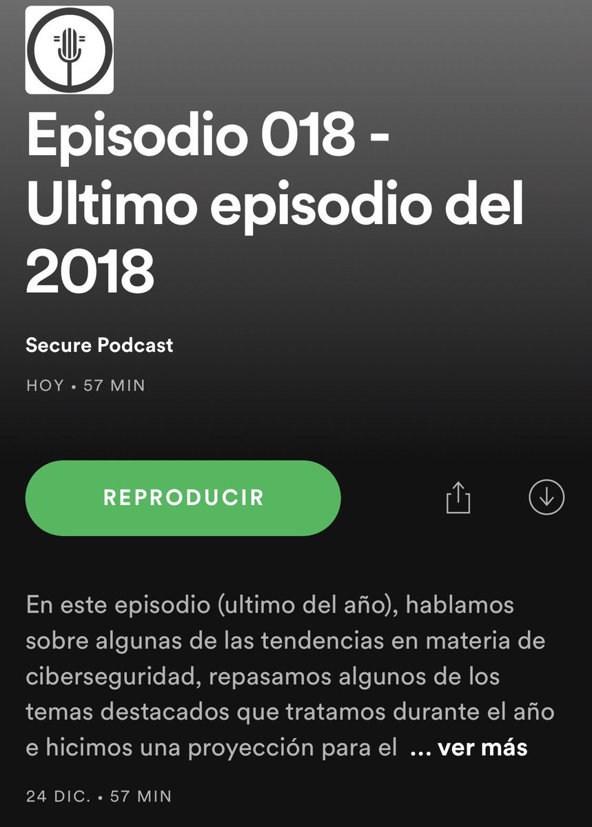 SecurePodcast's tweet photo. No seremos Papá Noel pero trajimos un un regalo igual 😀. Publicamos el Episodio 018 donde repasamos las tendencias en materia de ciberseguridad, los temas destacados del Podcast en 2018 y adelantamos lo que se viene en 2019.
Pueden escucharlo en Ivoox, Spotify e iTunes. https://t.co/DnUMCNWcTX
