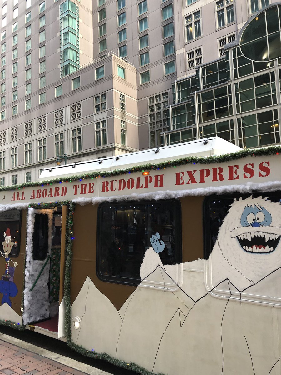 SEPTA_SOCIAL's tweet photo. Some of this year’s decorated buses are at 1234 Market Street today until 1PM. Don’t miss them! #SEPTA #Festibus https://t.co/8mfqdN3Z2o