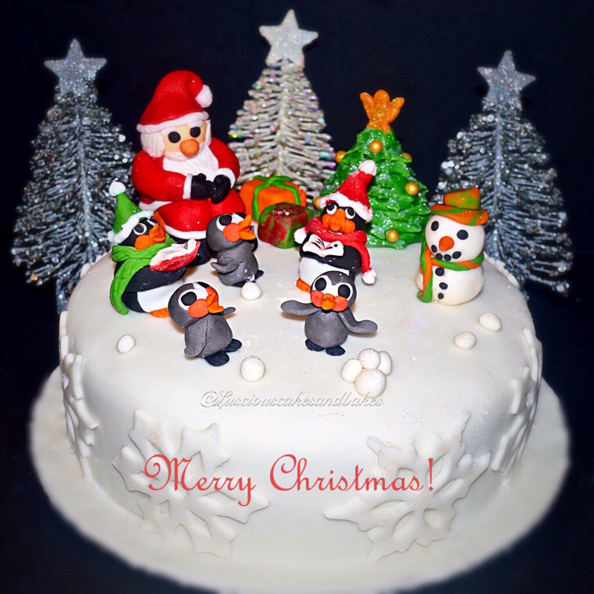 Wishing you all a Merry Christmas!🎄🎅🎄❤️#Christmas #cake #baking