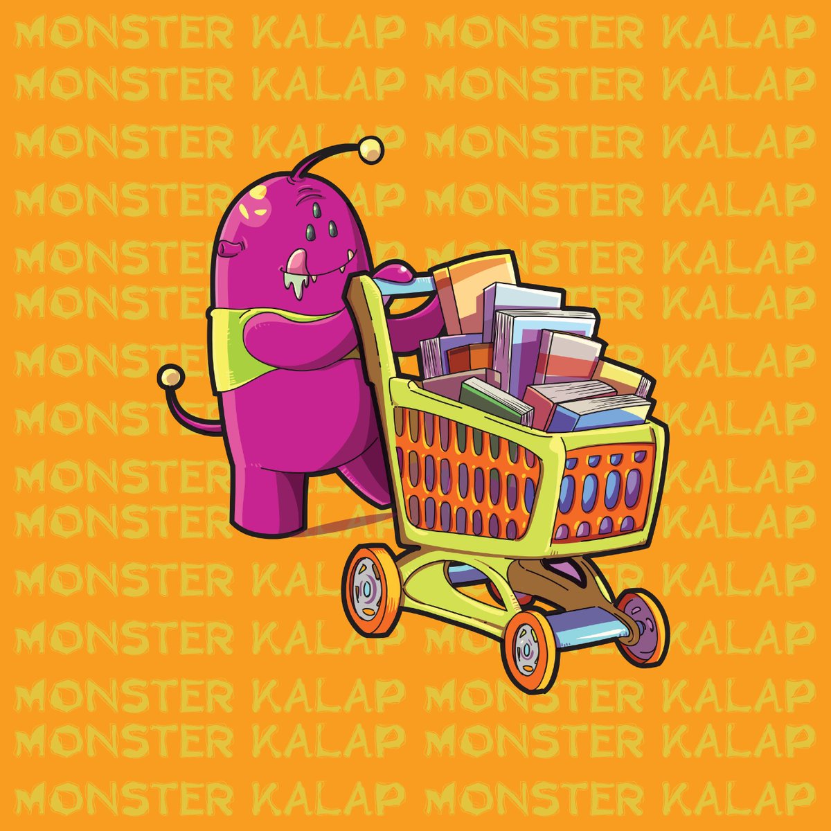 ZonaKalap's tweet photo. Guys, kenalin ini namanya "MoKa" alis Monster Kalap hobinya baca borong dan baca buku. Selalu bergairah dan bersemangat tiap kali liat buku. Lampu di kepalanya akan nyala setiap kali dia lagi kalap sama buku! https://t.co/cke35EZTrM