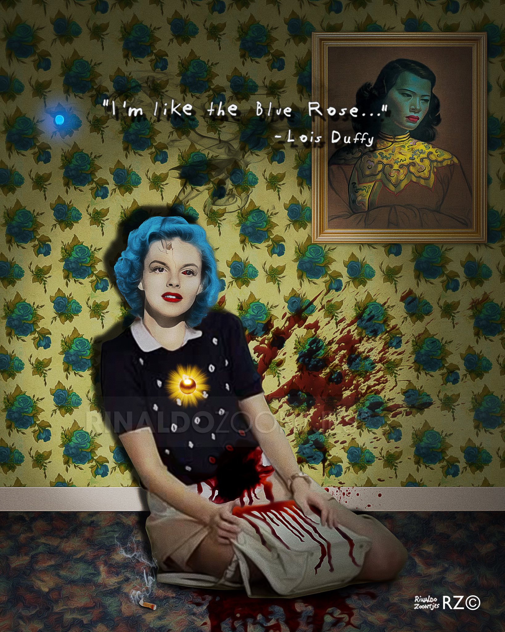 Rinaldo 'FULLY VACCINATED' Zoontjes ® on Twitter: "“I'm like the Blue Rose...” - Lois Duffy's Tulpa. (Featuring Judy Garland as Duffy's Tulpa.) #LastWords #LoisDuffy #Tulpa #JudyGarland #LadiesOfLynch #FirstCase #BlueRoseTaskForce ...