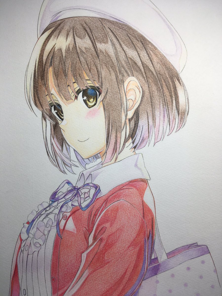 Umr Auf Twitter 今回の紅白お絵描き合戦18の一枚目のイラストはこちら 冴えカノから 加藤恵 描きました よろしくお願いします 紅白お絵描き合戦18 紅組応援イラスト 加藤恵 冴えない彼女の育てかた 色鉛筆