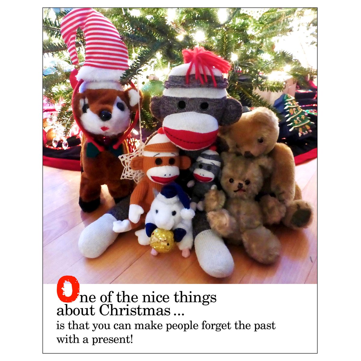 SezSock's tweet photo. Thought for today. #sockmonkey #sockmonkeysez #inspiration #motivation #wisewords #wordsofwisdom #wordstoliveby #lifequotes #brainfood #wisemonkey #monkeywisdom #forgetthepast #liveinthepresent #forgiveandforget #leavethepastbehind #focusonthepresent #christmaseve #MerryChristmas https://t.co/pQ2j0SnQMV