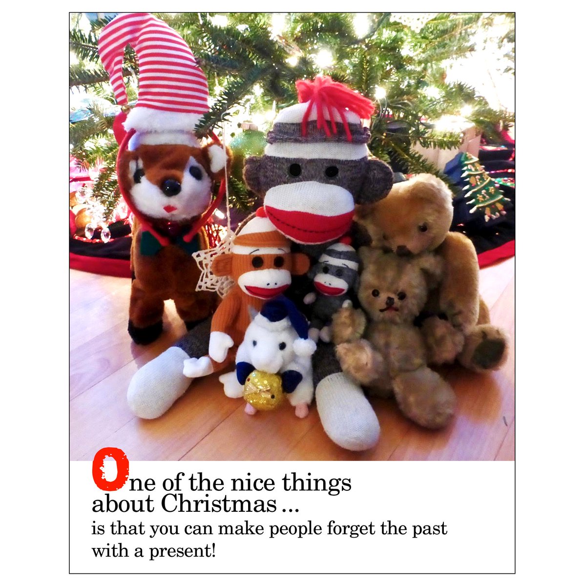 Thought for today. #sockmonkey #sockmonkeysez #inspiration #motivation #wisewords #wordsofwisdom #wordstoliveby #lifequotes #brainfood #wisemonkey #monkeywisdom #forgetthepast #liveinthepresent #forgiveandforget #leavethepastbehind #focusonthepresent #christmaseve #MerryChristmas