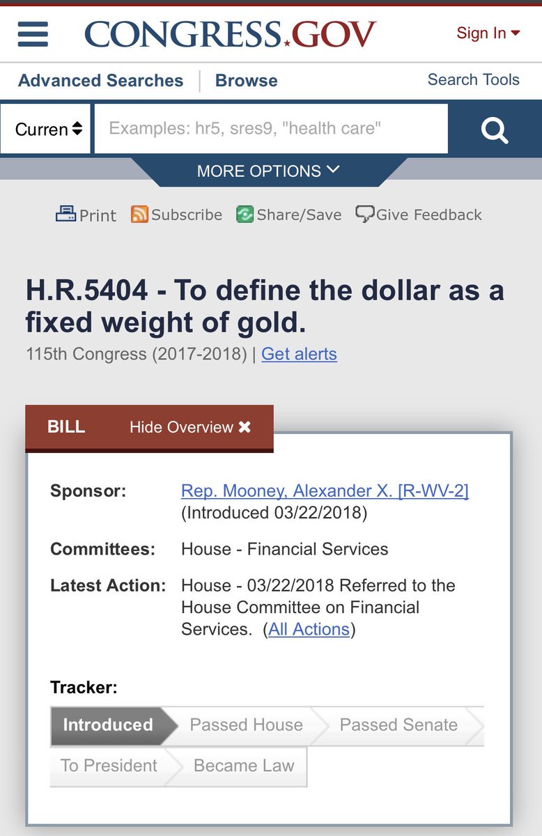 3/2218 H.R.5404 - To define the dollar as a fixed weight of gold.  https://www.congress.gov/bill/115th-congress/house-bill/5404/textQ2619Yes.Gold shall destroy FED.Q #HappyHunting @POTUS  #QArmy  #QAnon  #Payseur  #Trust  #TrustThePlan