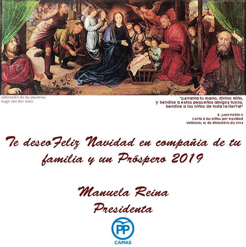 Desde el Partido Popular de #Camas os deseamos una feliz y Santa Navidad y un próspero año nuevo donde vuestros sueños se vean cumplidos.