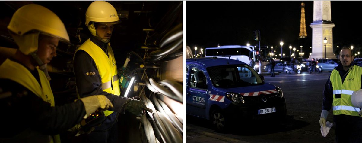 enedis_IDF's tweet photo. Nos équipes restent mobilisées 24h/24 et 7j/7 en cette période de fêtes pour assurer l'alimentation #électrique de nos 1,6 million de clients #parisiens ! 💡 #ServicePublic https://t.co/NeaLH6e2cb