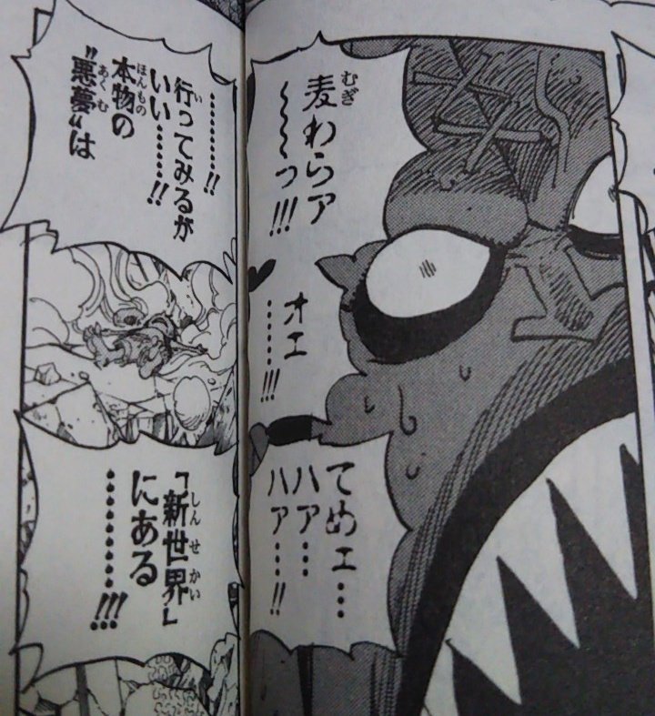 ちょり モリア様とナイトメア Pa Twitter モリア様のかわいい所233 屋敷のマスト の下敷きになりながらもルフィへ 行ってみるがいい 本物の 悪夢 は 新世界 にある と叫ぶモリア様かわいい